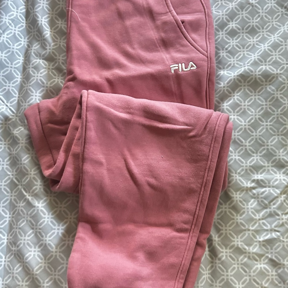 Fila Pink Joggers Soft Athletic Loungewear